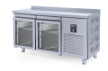 İceinox CTS 275 UG Tezgah Tip Snack Seri 2 Cam Kapılı Buzdolabı 275 L 304 K 150x60x85 cm
