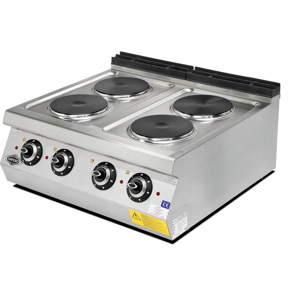 Empero EMP.PLS.7KE020-Y 700 Seri Set Üstü 4'lü Ocak Yuvarlak Pleyt Elektrikli 80x73x30 cm