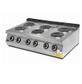 Empero EMP.PLS.7KE030-Y 700 Seri Set Üstü 6'lı Ocak Yuvarlak Pleyt Elektrikli 120x73x30 cm