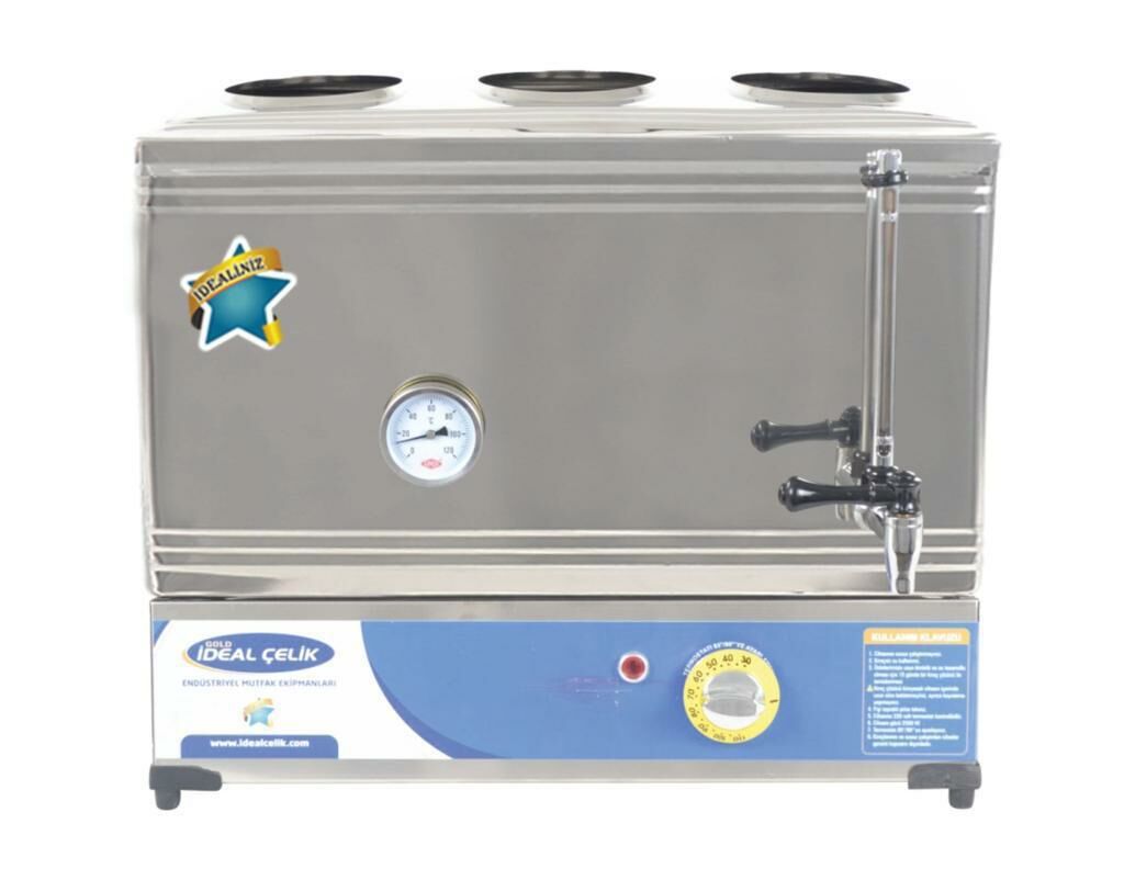 Elektrikli Çay Ocağı 3 Demlikli 60'lık Pleytsiz