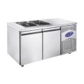 CSA CS.TEK.2.700.SH Havuzsuz Saladbar 2 Kapılı 281 L 141×70 Cm 304 Kalite