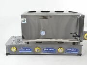 Elektrikli Gazlı Çay Ocağı 4 Demlikli 80'lik