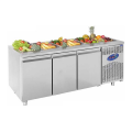 CSA CS.TEK.3.700.SH Havuzsuz Saladbar 3 Kapılı 474 L 188×70 Cm 304 Kalite