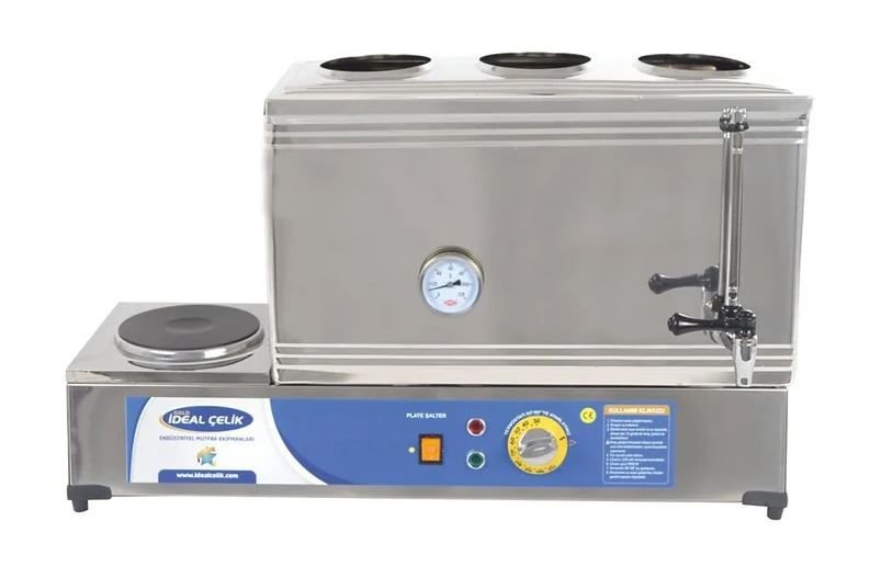 Elektrikli Çay Ocağı 3 Demlikli 60'lık