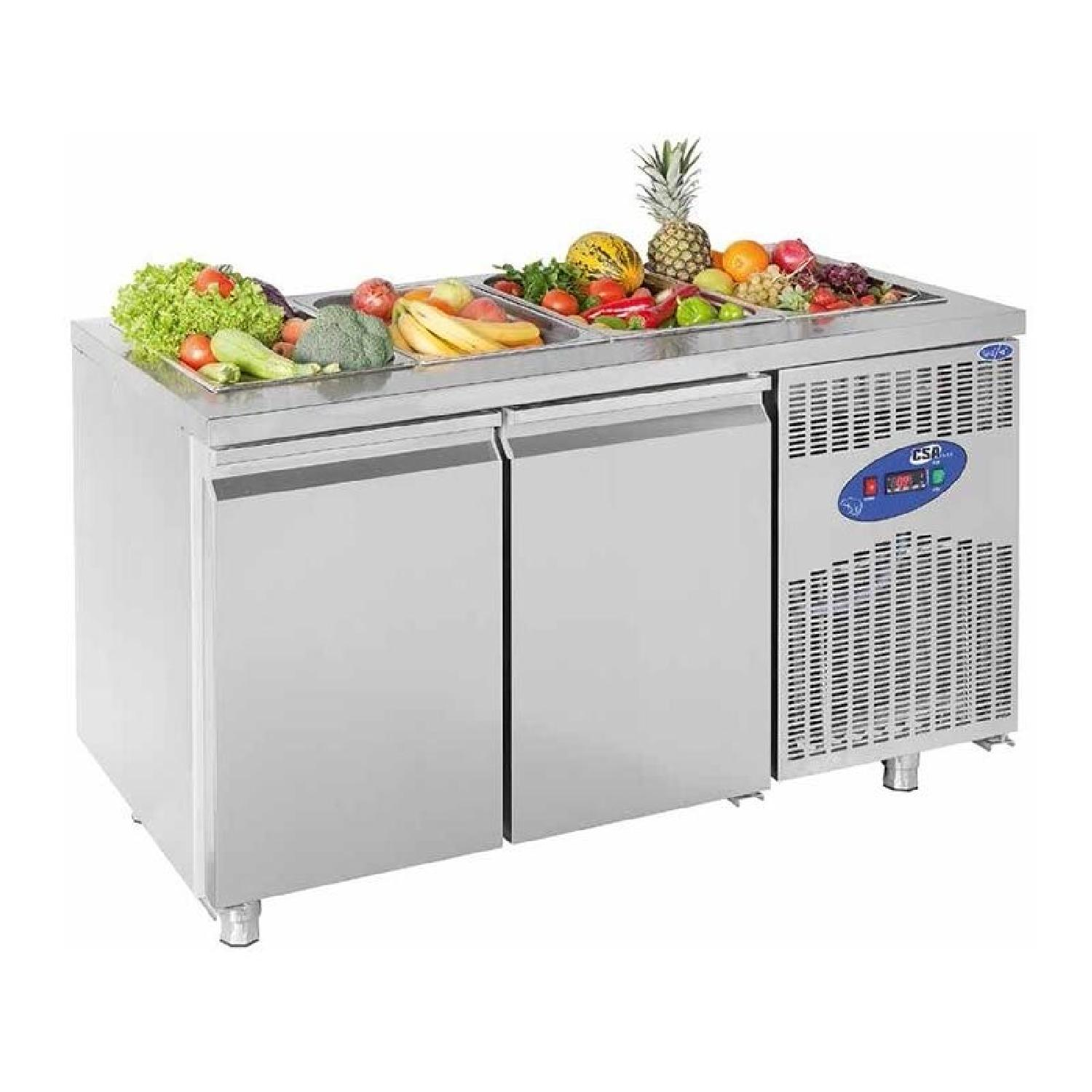 CSA CS.TEK.2.700.SHS Havuzlu Saladbar 2 Kapılı 281 L 141×70 Cm 304 Kalite