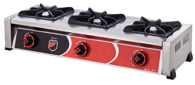 Silverinox 3'lü Set Üstü Mini Ocak Doğalgazlı CE 2906
