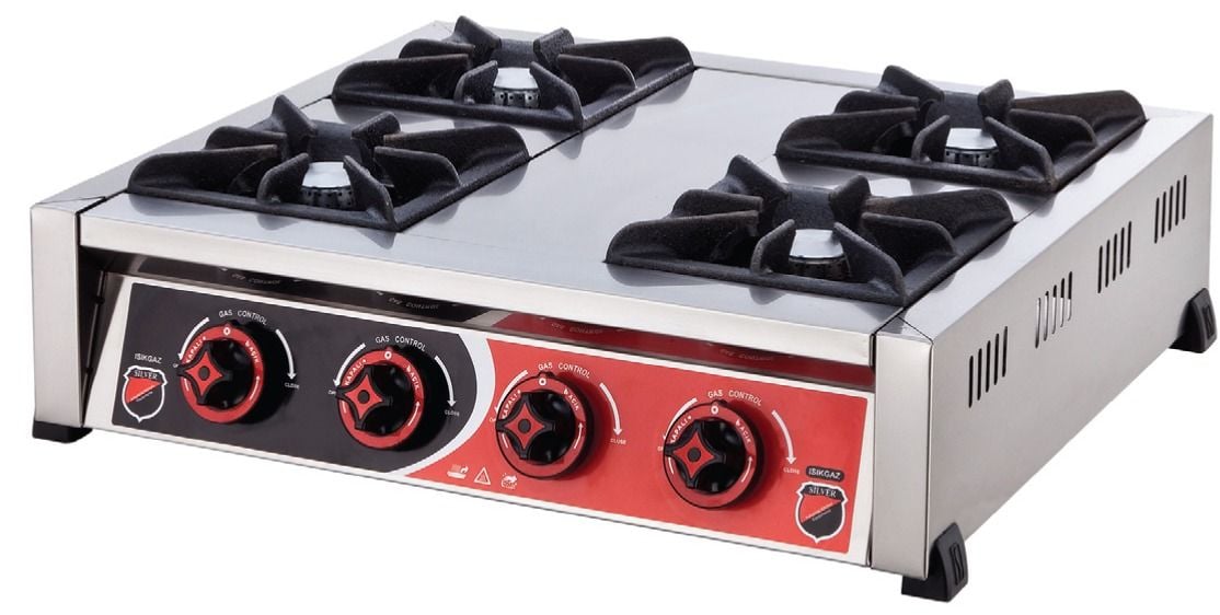 Silverinox 4'lü Set Üstü Mini Ocak Doğalgazlı CE 2907