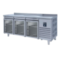 Iceinox CTS.440.CR.UG Tezgah Tip Snack Buzdolabı, 3 Cam Kapılı, 200x60x85 cm