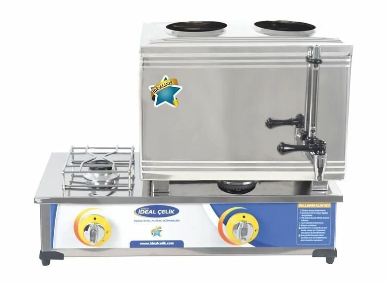 Gazlı Çay Ocağı 2 Demlikli 25'lik