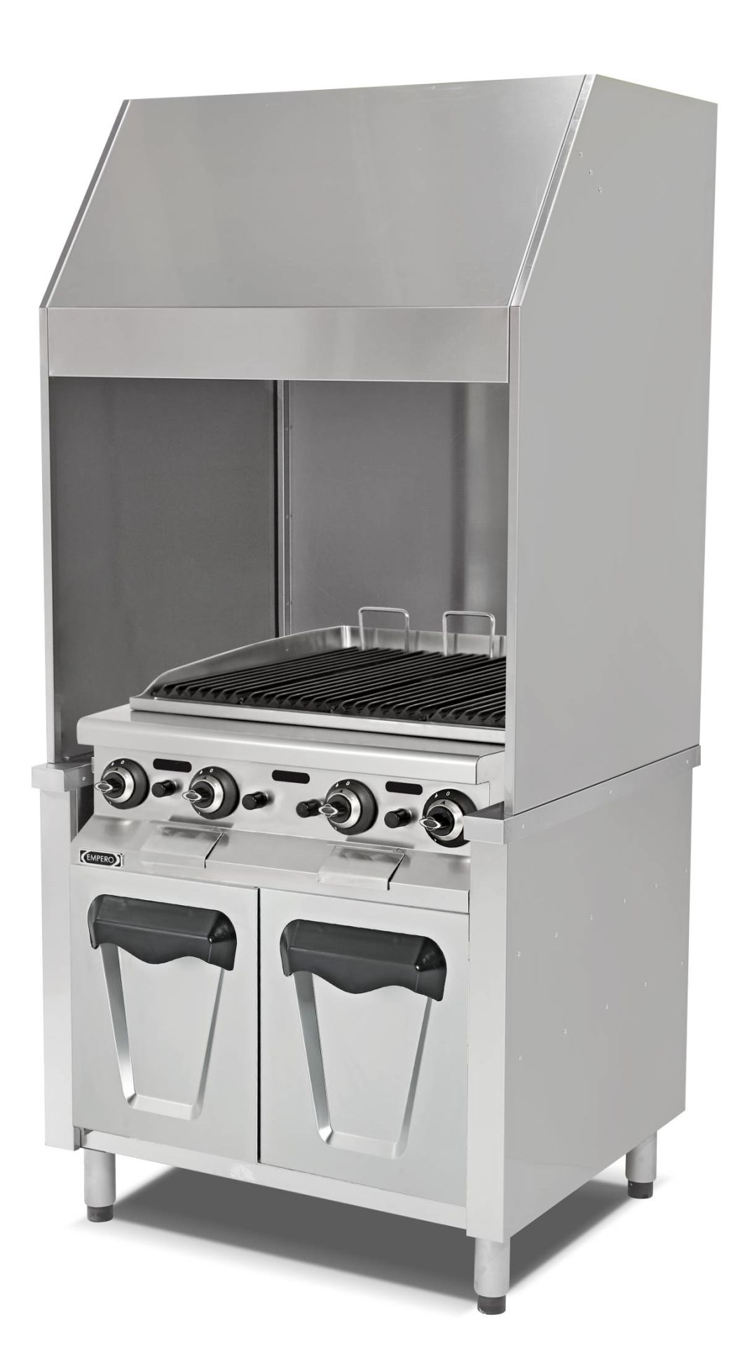 Empero EMP.OCG.010-W Paslanmaz Duvar Tipi Sulu Izgara 965x850x2150 mm Gazlı