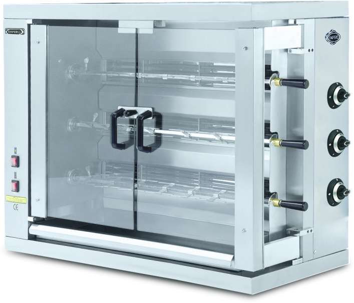 Empero EMP.3EG Gazlı Piliç Kızartma Makinesi 18 Adet Gazlı