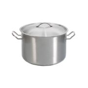 Kayalar Silindirik Orta Tencere Kapaklı - 18x12