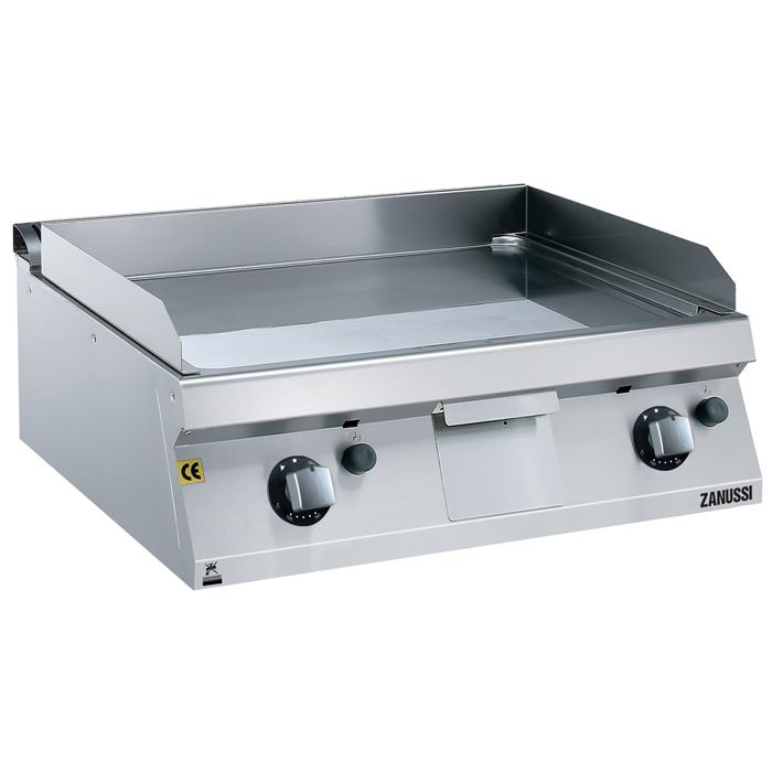 Zanussi 372038 EVO 700 Serisi Set Üstü  Gazlı Düz Krom Pleytli Izgara 80x70x25 cm