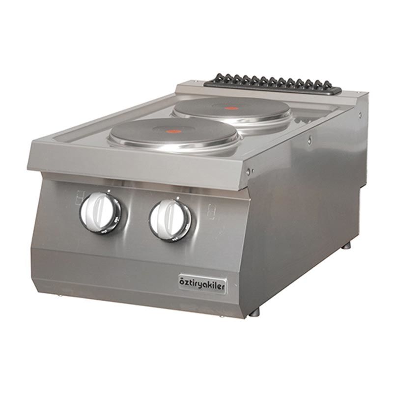 Öztiryakiler Set Üstü Ocak 700 Seri Elektrikli 2 Yuvarlak Pleytli 40*70*28