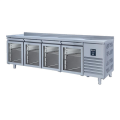 Iceinox CTS.560.CR.UG Tezgah Tip Snack Buzdolabı, 4 Cam Kapılı, 250x60x85 cm