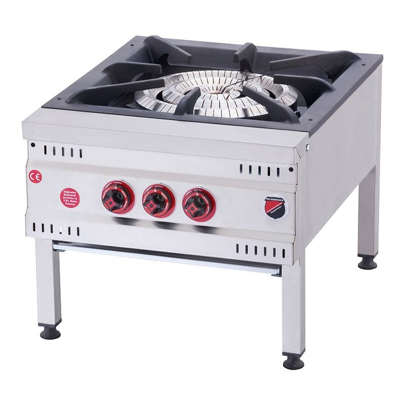 Silverinox Üç Yanışlı Yer Ocağı YER-03