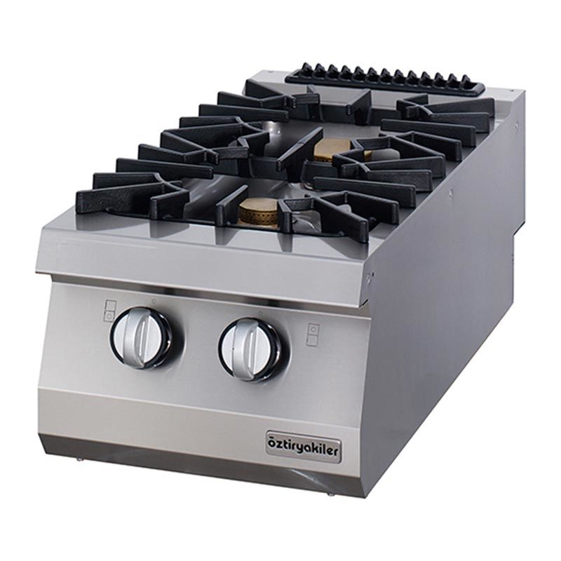 Öztiryakiler Set Üstü Ocak 900 Seri Gazlı 2 Açık Ateş 40*90*30 (6+10=16kW)
