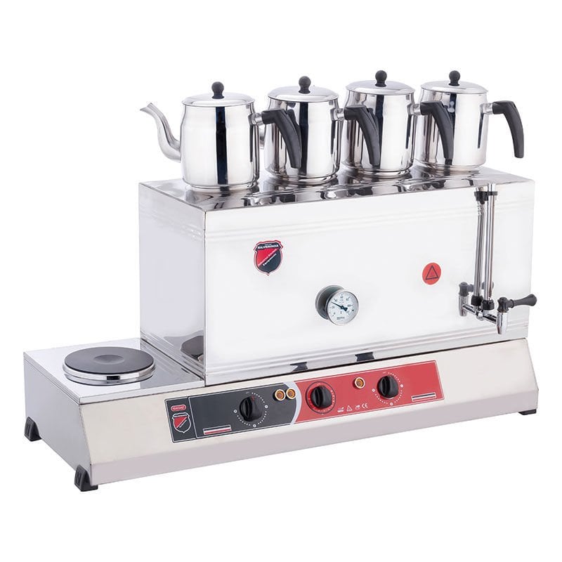 Silverinox 85'lik Kahveci Takımı 4 Demlikli Elektrikli 2083