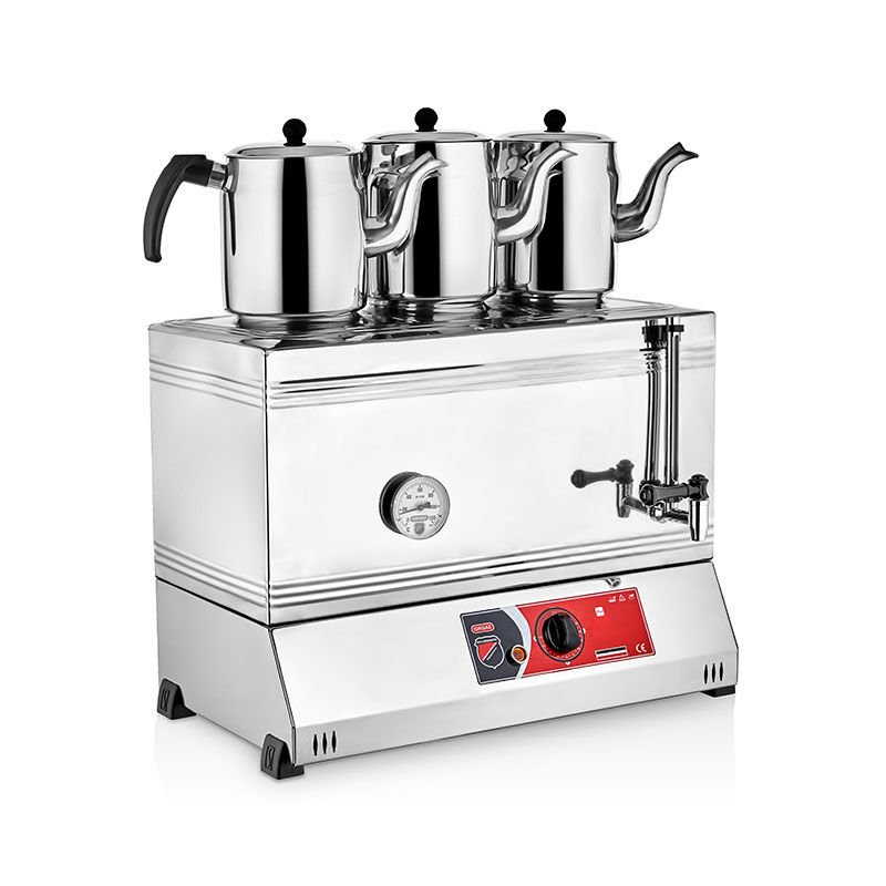 Silverinox 60'lık Çay Kazanı 3 Demlikli Elektrikli 2122