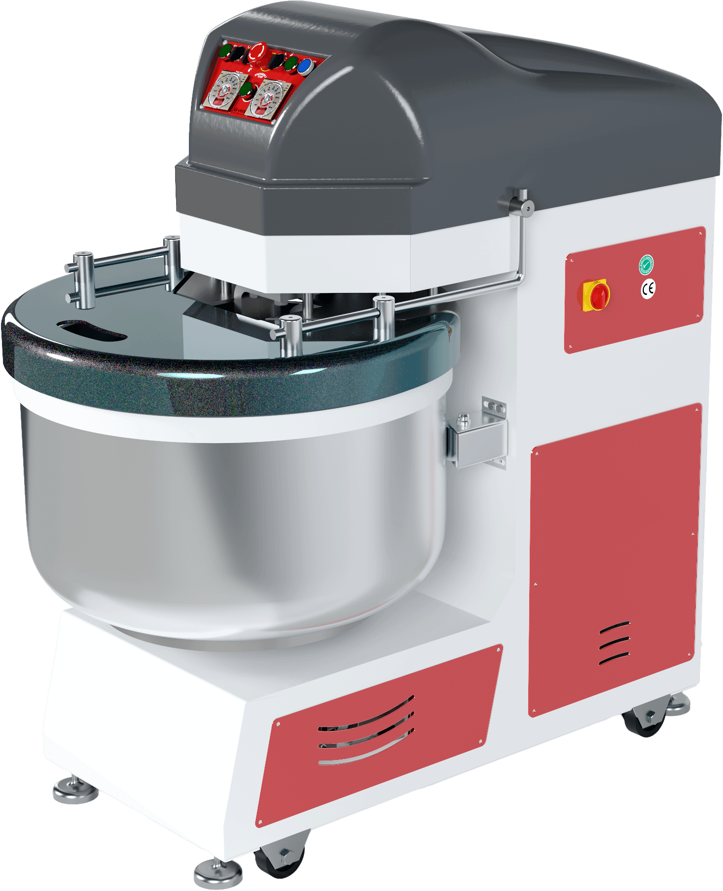 Viber Çift Yönlü Spiral Hamur Yoğurma Makinesi 60 KG (100 KG Hamur) 380V VHE.SHY.60T