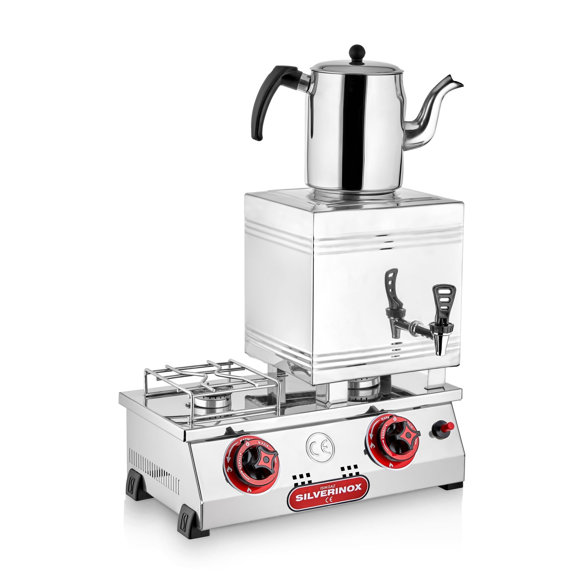 Silverinox 15'lik Kahveci Takımı Tek Demlikli Doğalgazlı 2064-1D