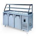 Iceinox STS.G.515 Çamlı Servis Buzdolabı, 3 Kapılı, 200x70x85/123 cm