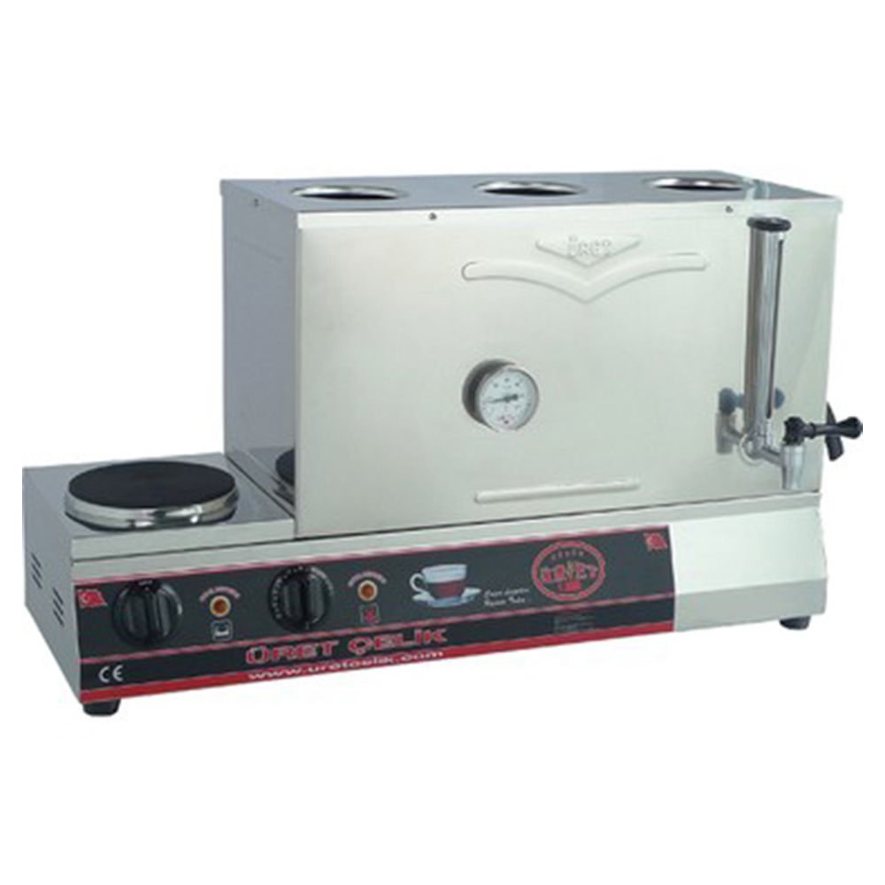 Üret 55’lik - 42 Litrelik Pleytli Kahveci Kazanı Elektrikli KK 4