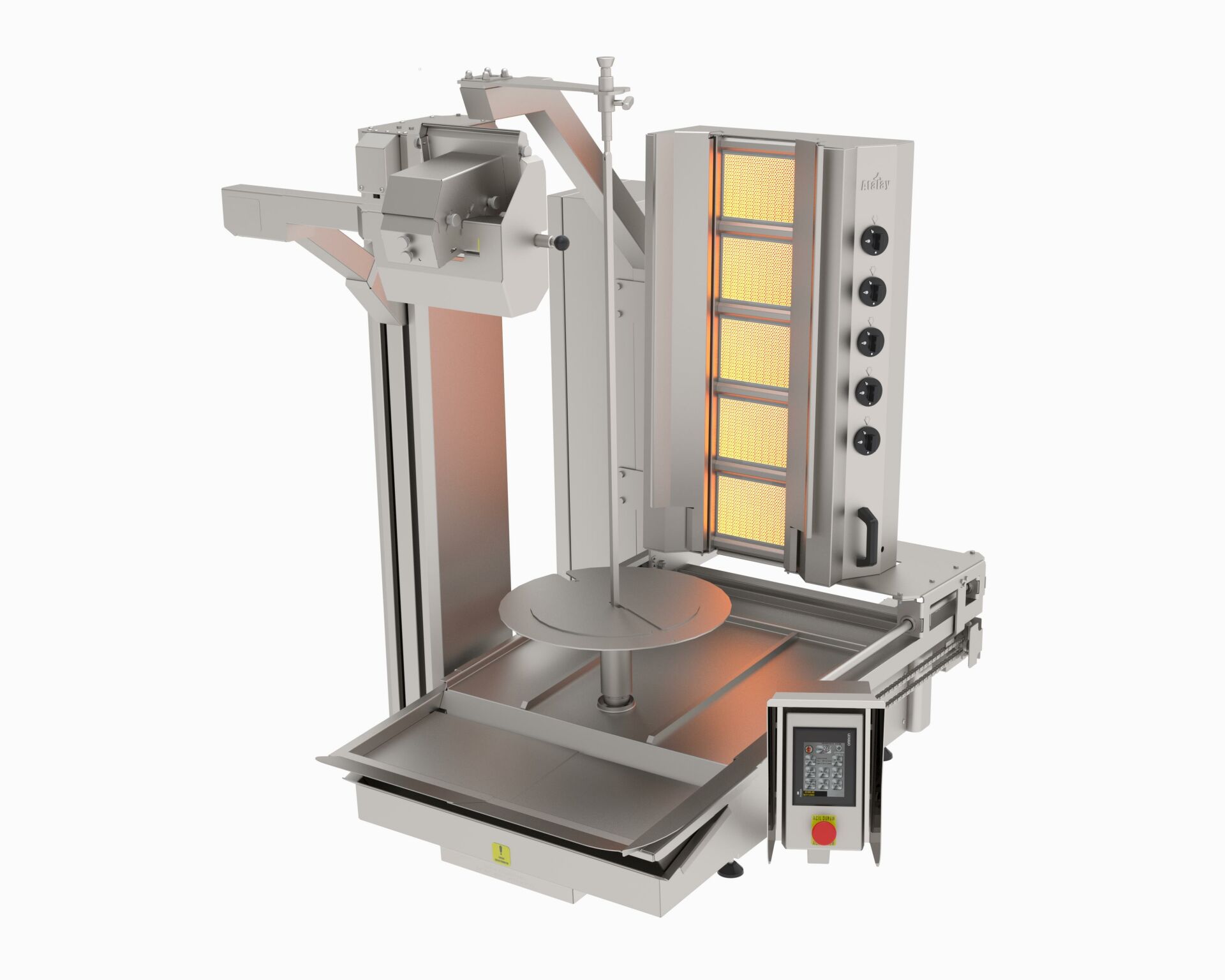 Atalay 5 Gözlü Döner Robotu Gazlı Geniş Kesim ADR-5G-GK