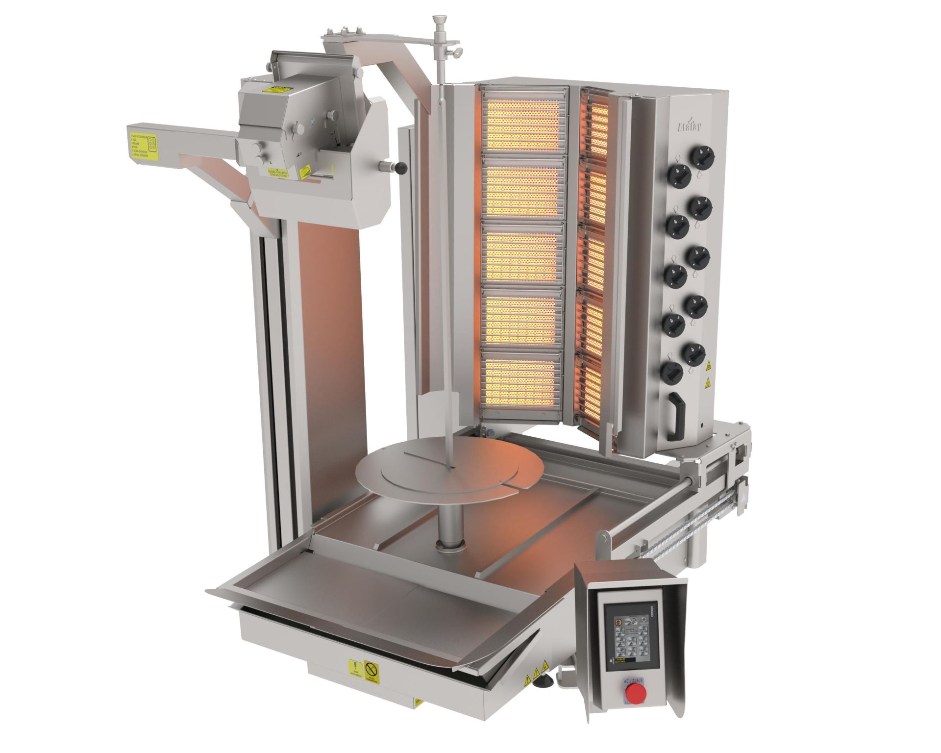 Atalay 10 Gözlü Döner Robotu Gazlı Geniş Kesim ADR-10G-GK