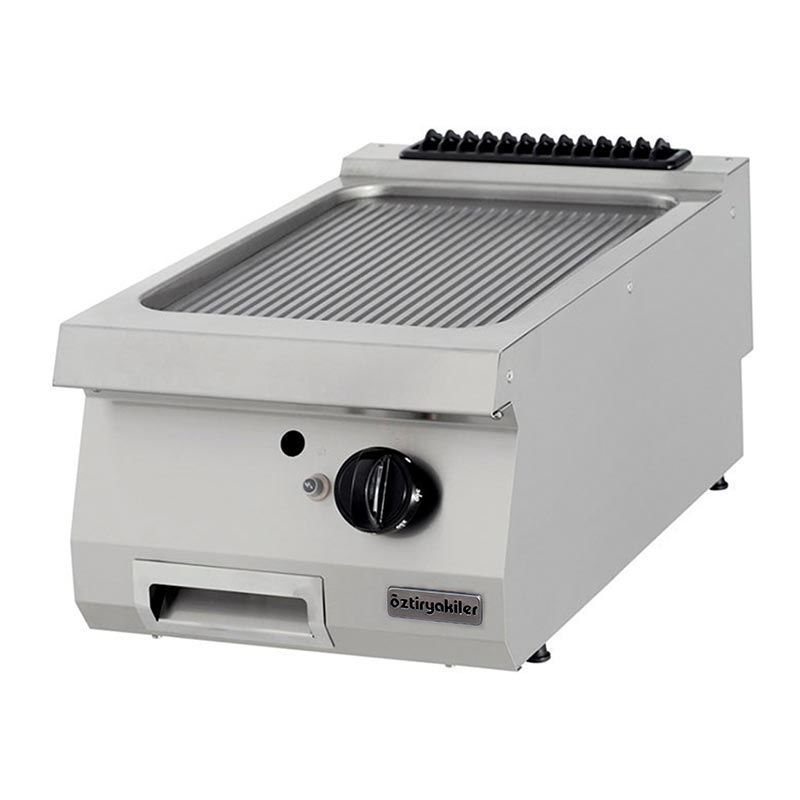 Öztiryakiler 900 Seri Set Üstü Grill Plate Oluklu Gazlı 40x90x30