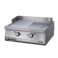 Öztiryakiler 900 Seri Set Üstü Grill Plate Yarı Oluklu Gazlı 80x90x30