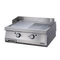 Öztiryakiler 900 Seri Set Üstü Grill Plate Yarı Oluklu Gazlı 80x90x30 - Sert Krom Kaplı
