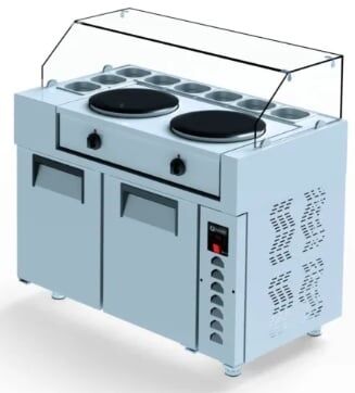 Iceinox 2 Kapılı Krep Buzdolabı 125x70x133 cm KRN 330 CR