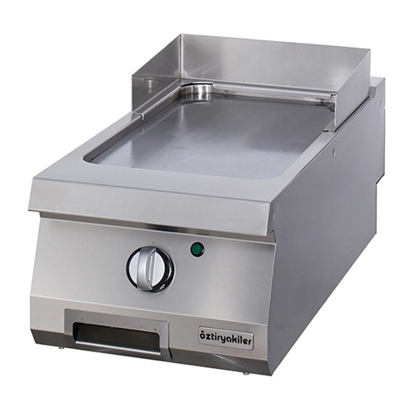 Öztiryakiler 900 Seri Set Üstü Grill Plate Düz Elektrikli 40x90x30 - Sert Krom Kaplı