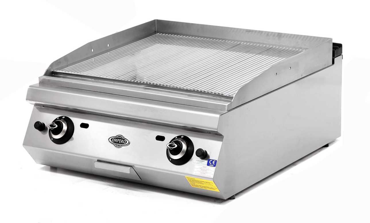 Empero EMP.PLS.7IG021-K 700 Seri Set Üstü Oluklu Krom Izgara Gazlı 80x73x30 cm