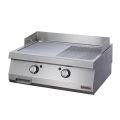 Öztiryakiler 900 Seri Set Üstü Grill Plate Yarı Oluklu Elektrikli 80x90x30