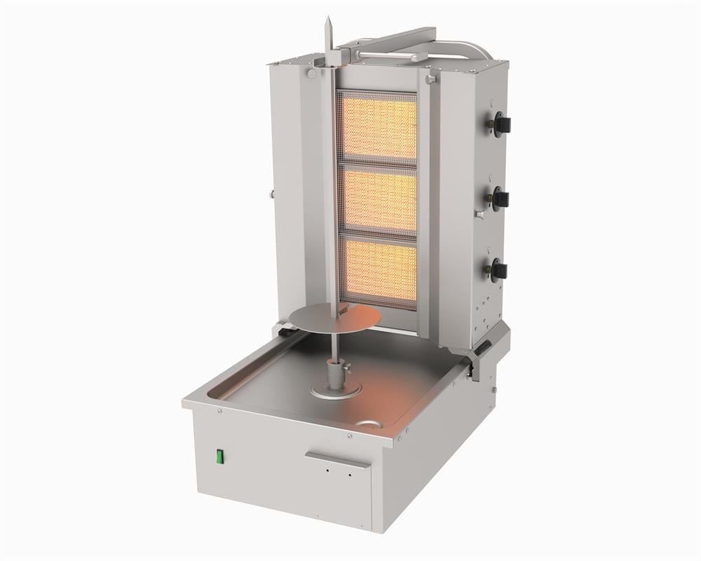 Atalay 3 Gözlü Döner Ocağı Gazlı Alttan Motorlu ADG-3A