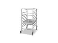 Empero EMP.BA.2.GN-9 Küvet Taşıma Arabası Alçak 9xGN1/1 Kapasiteli Tekli 380x560x1050 mm