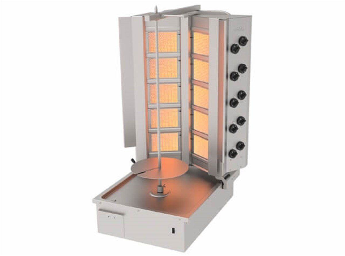 Atalay 10 Gözlü Döner Ocağı Gazlı Alttan Motorlu V Tipi ADG-10A