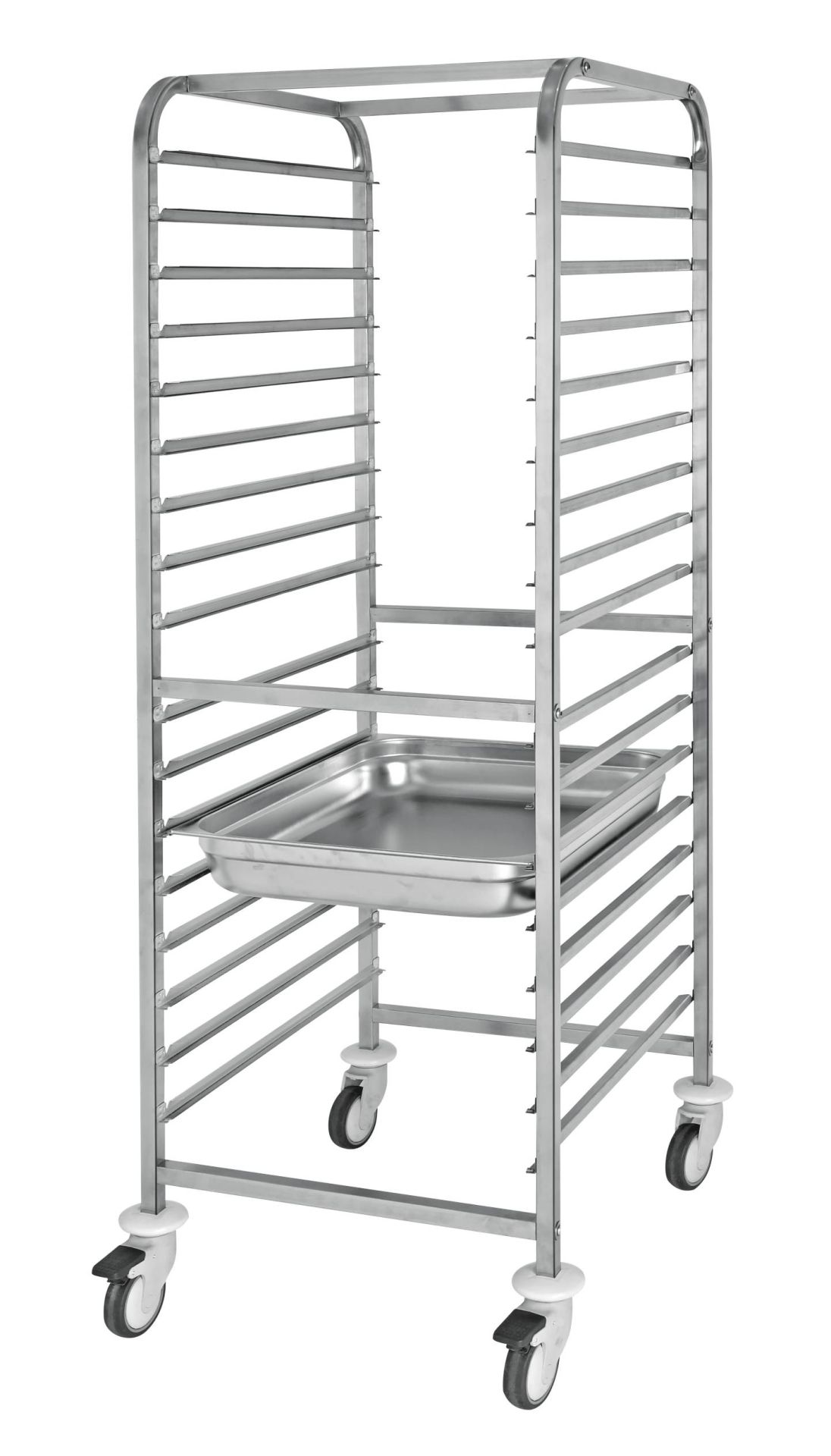 Empero EMP.BA.2.GN2-17 Küvet Taşıma Arabası Yüksek 17xGN2/1 Kapasiteli Tekli 590x860x1720 mm