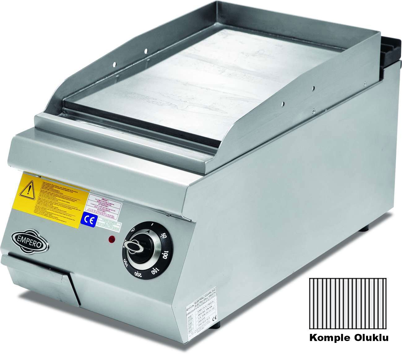 Empero EMP.PLS.7IE011 700 Seri Set Üstü Oluklu Pleyt Izgara Elektrikli 40x73x30 cm