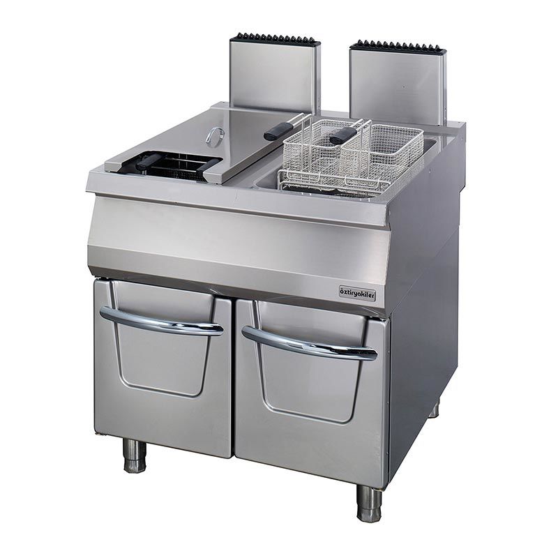 Öztiryakiler 900 Seri Dolaplı Fritöz 22+22 LT Gazlı 80x90x85