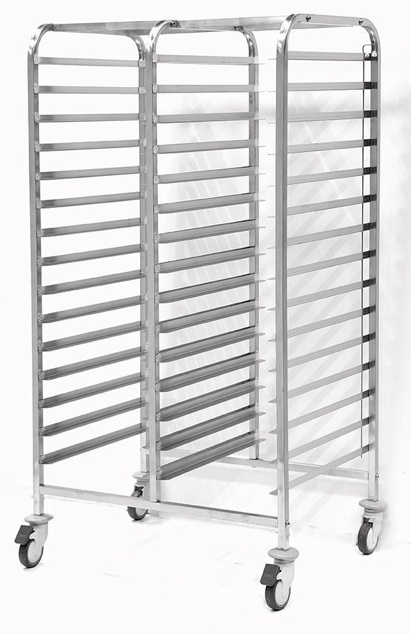 Empero EMP.2TT.2.6040 Tepsi Taşıma Arabası İkili 30 Adet 40x60 cm Tepsi Kapasiteli