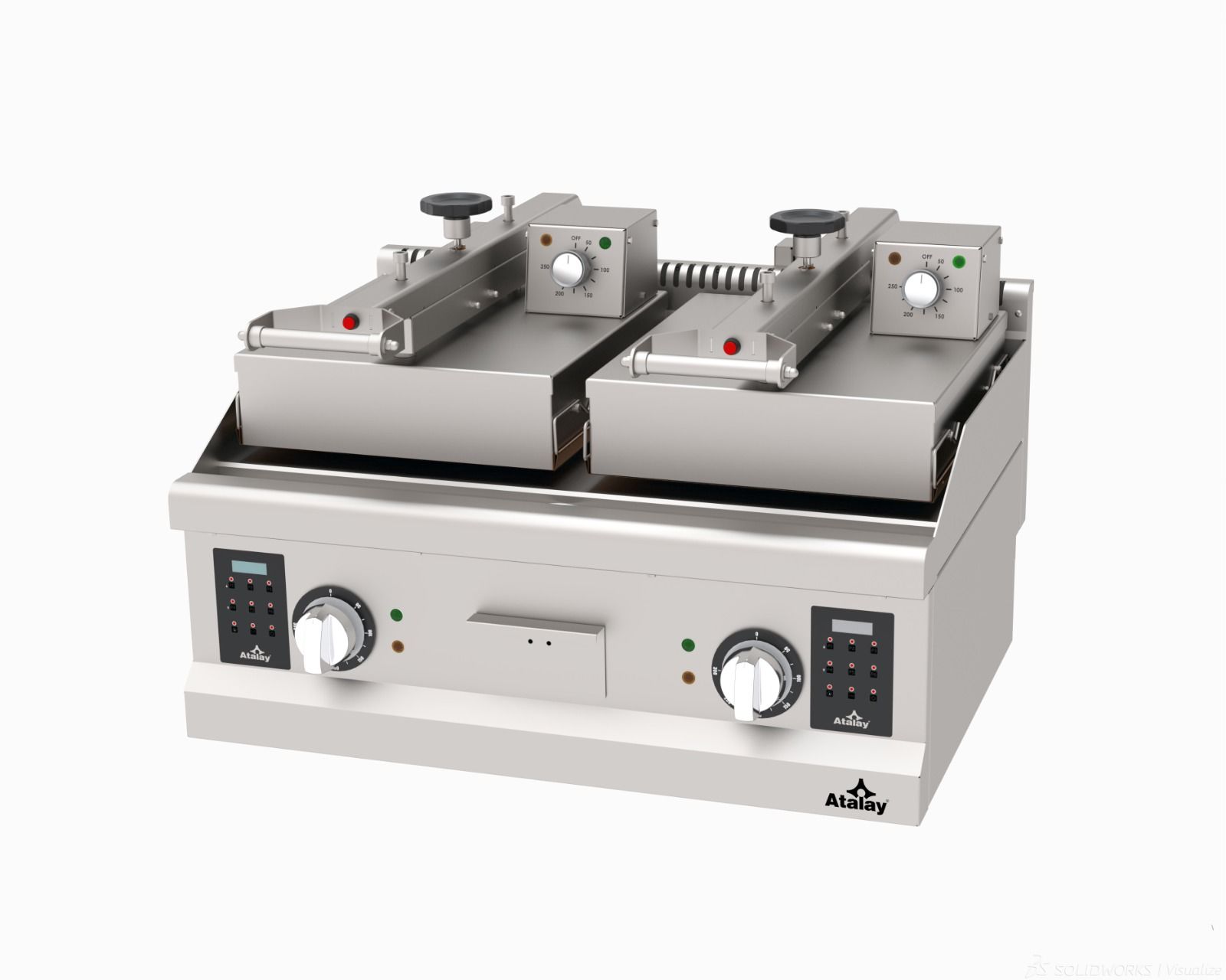 Atalay Çiftli Clam Grill Izgara, Elektrikli ACIE-02 S