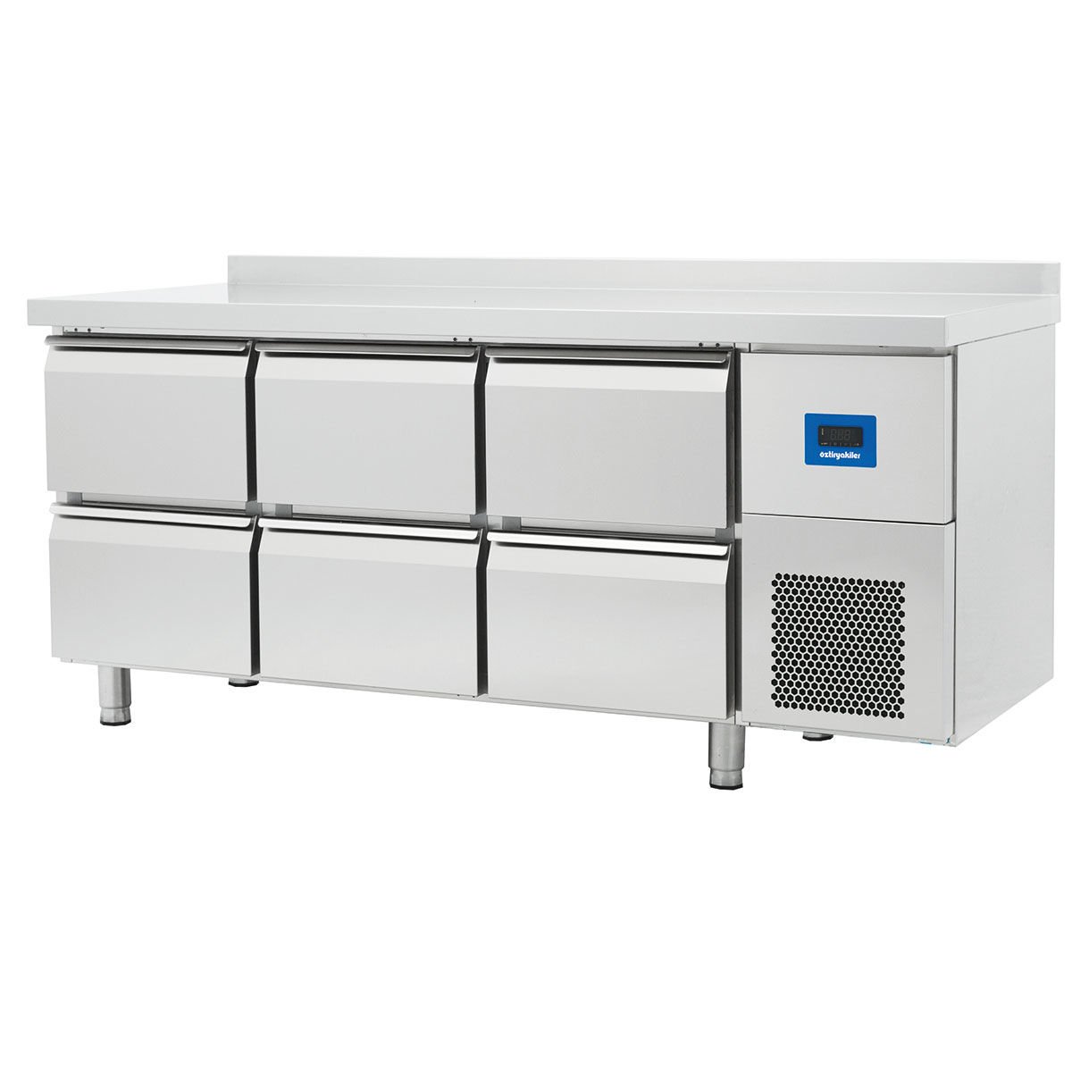Öztiryakiler TA 360 NMV 6 Çekmeceli Yatay Tezgah Tip Buzdolabı, 380 L