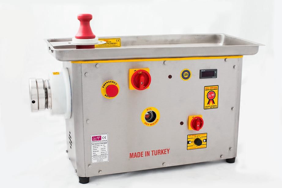 Dev Mikser No:22 400 kg/saat Krom Kaplama Soğutmalı Et Kıyma Makinesi 220V DKM-22/S