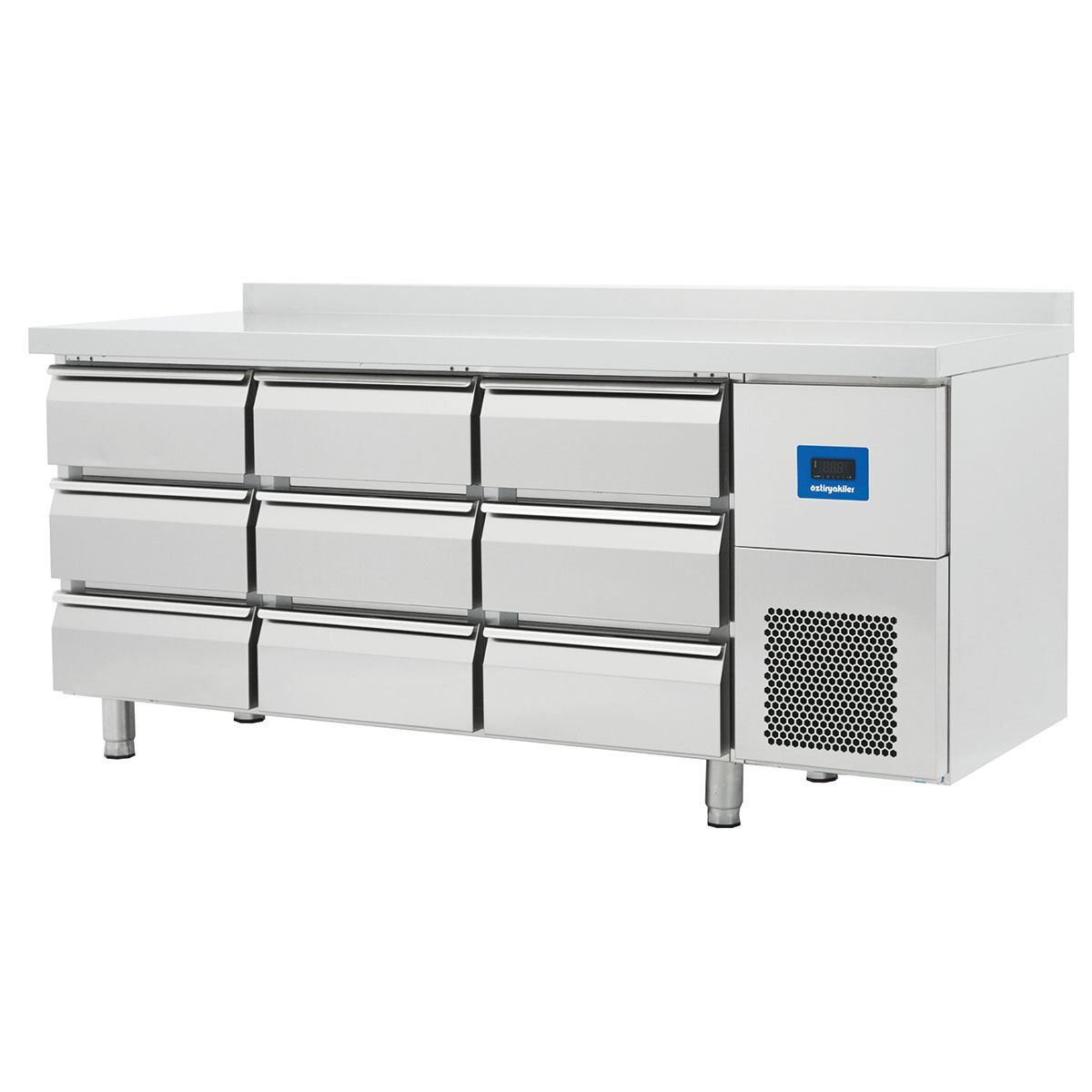 Öztiryakiler TA 360 LMV 9 Çekmeceli Yatay Tezgah Tipi Derin Dondurucu, 380 L