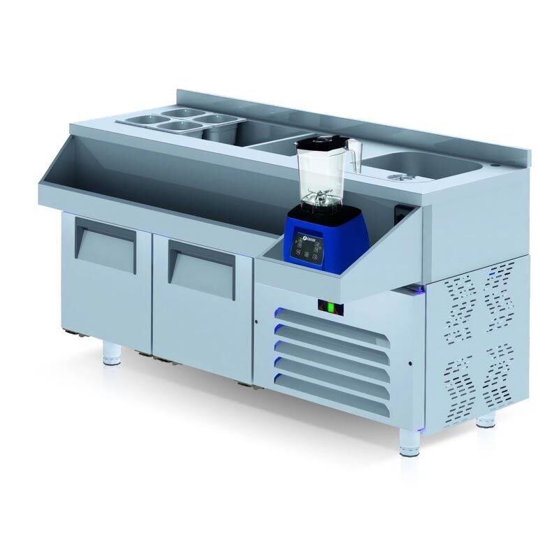 Iceinox CCY.190 Kokteyl Hazırlık Buzdolabı, 160x60x85 cm