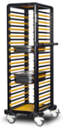 Gastrolley Küvet Taşıma Arabası 30 Raflı Etrafı Açık 53x71x174 G.GN.150.S.1