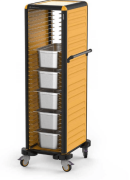 Gastrolley Küvet Taşıma Arabası 30 Raflı İki Yanı Kapalı 53x71x174 G.GN.150.S.2